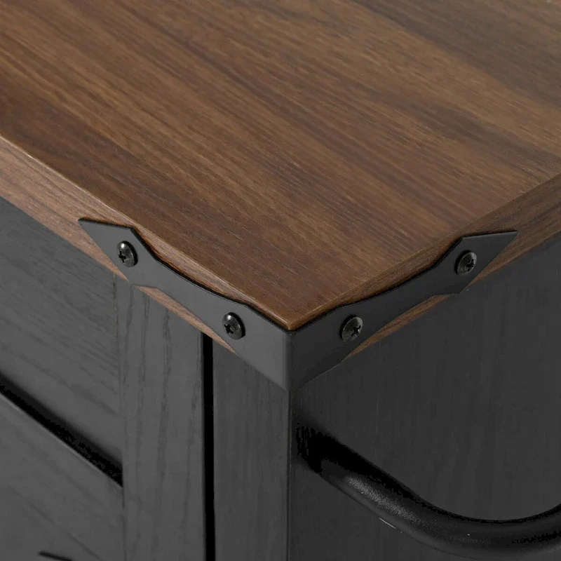 53.5 Farmhouse Kitchen Island with Power Outlet