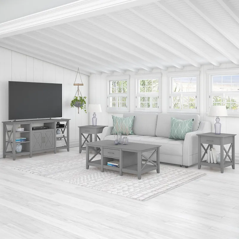 4-piece TV Stand and Table Set