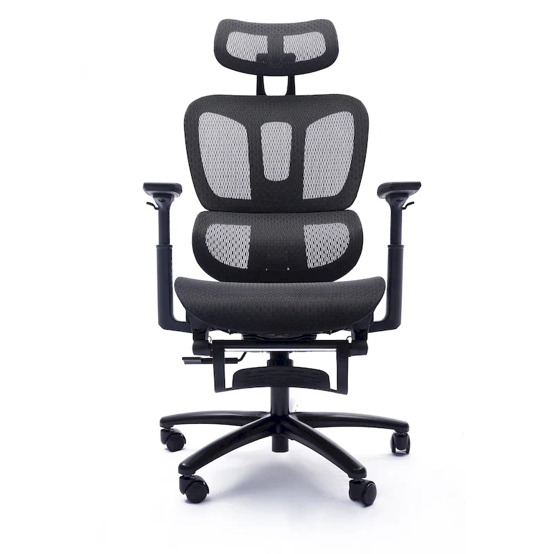 Newport Furnishings Huxley Ergonomic High-Back Mesh Office Chair with Footrest