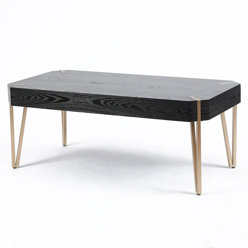 Wood and Metal Coffee Table - 46.13 W