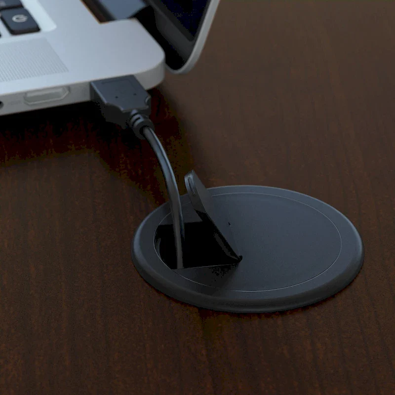 72W L Shaped Desk with Mobile File Cabinet - Mocha Cherry