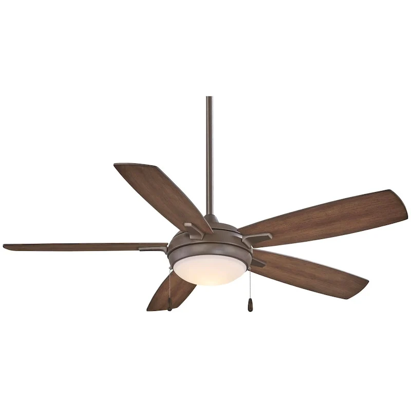 Minka Aire Lun Aire Oil Rubbed Bronze 5 Blade 54 Inch LED Ceiling Fan