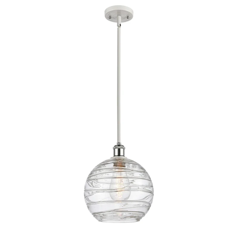 Innovations Lighting Athens Deco Swirl - 1 Light 10  Stem Hung Mini Pendant