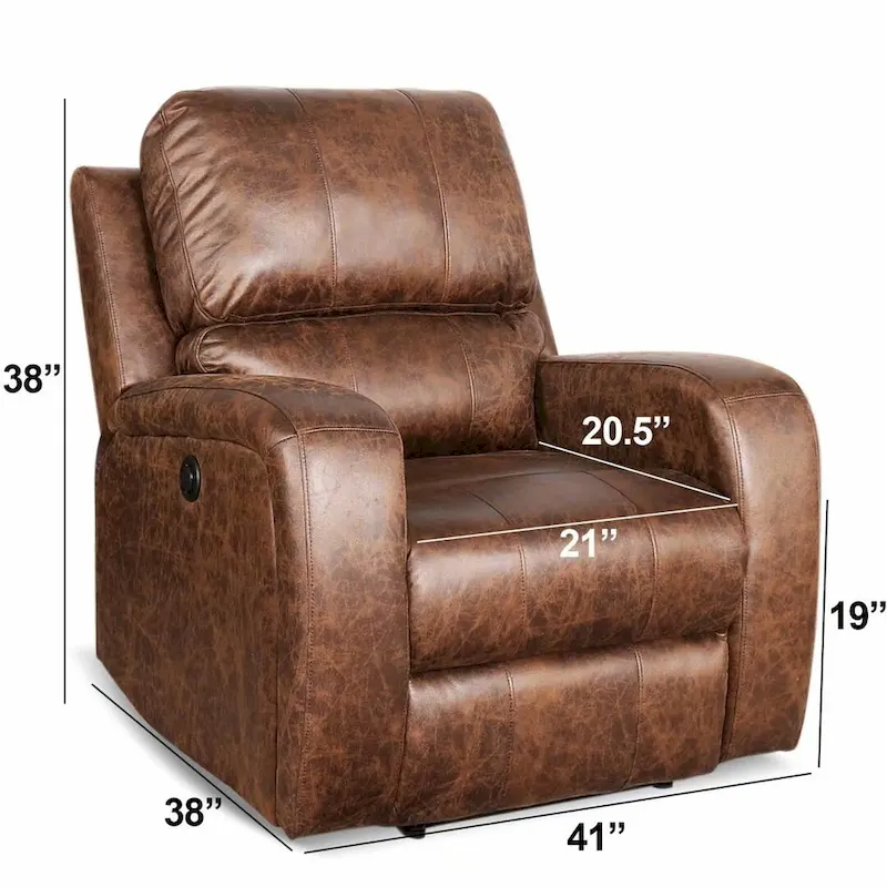 Manual Reclining Fabric Recliner and Single Sofa