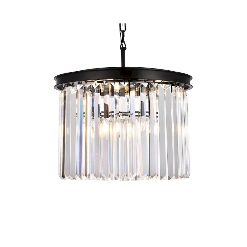 Royce Edge 6-Light Matte Black Pendant