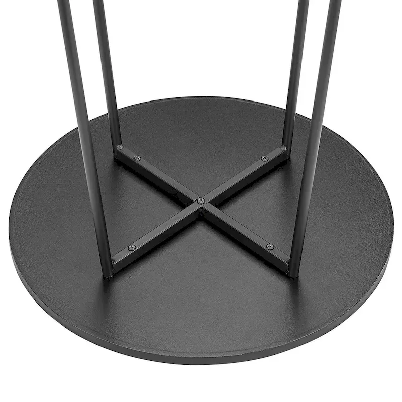 35.4 High Round Bar Table, Industrial Style Wood Top Bistro Pub/Breakfast Table