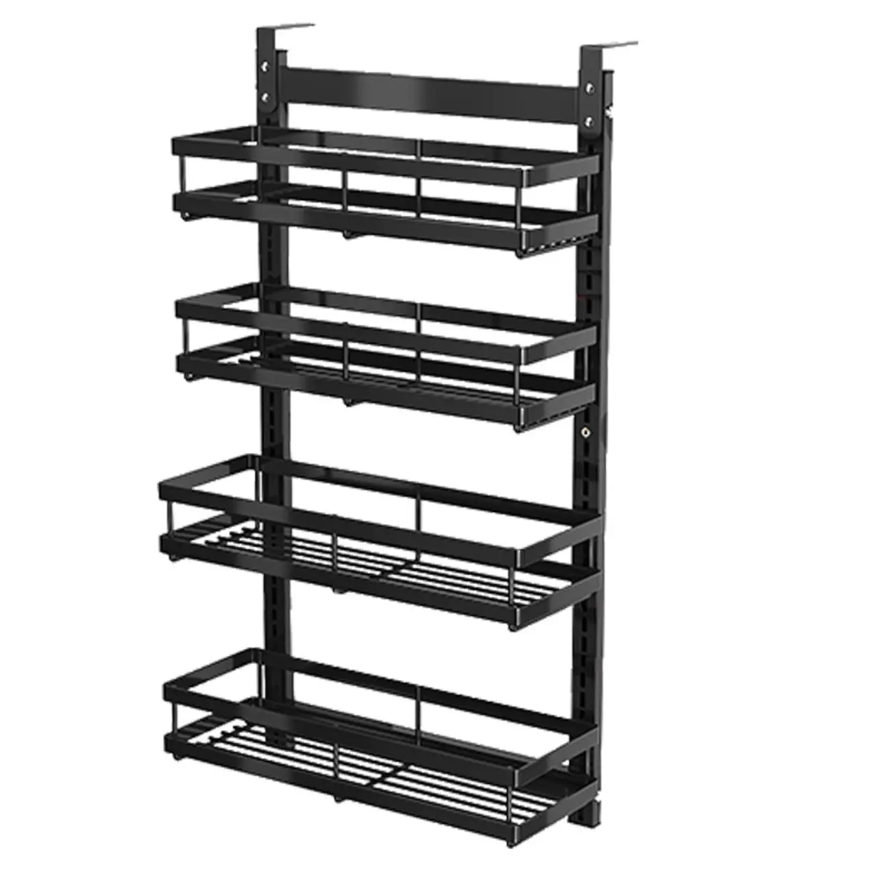 Adjustable Steel Wall-Mounted Multi-Shelf Storage Racks