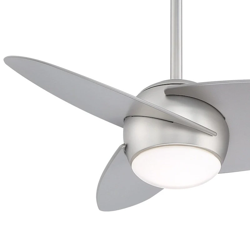 Minka Aire Slant Brushed Steel 3 Blade 36 Inch LED Ceiling Fan