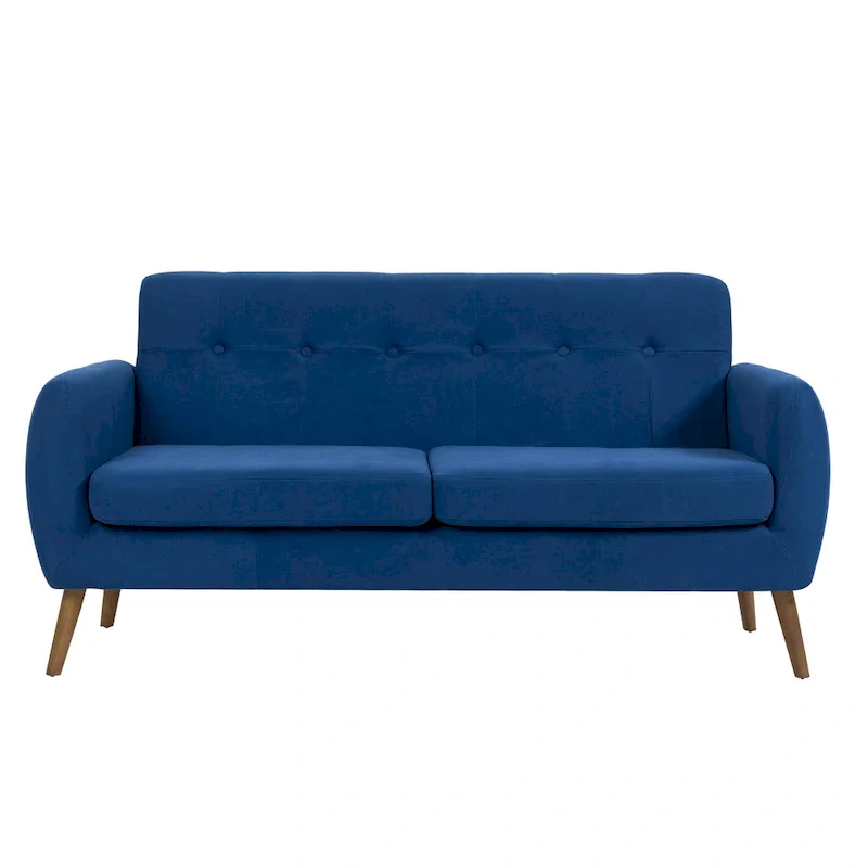 Two-Seater Sofa (Small), Fabric, Rubberwood