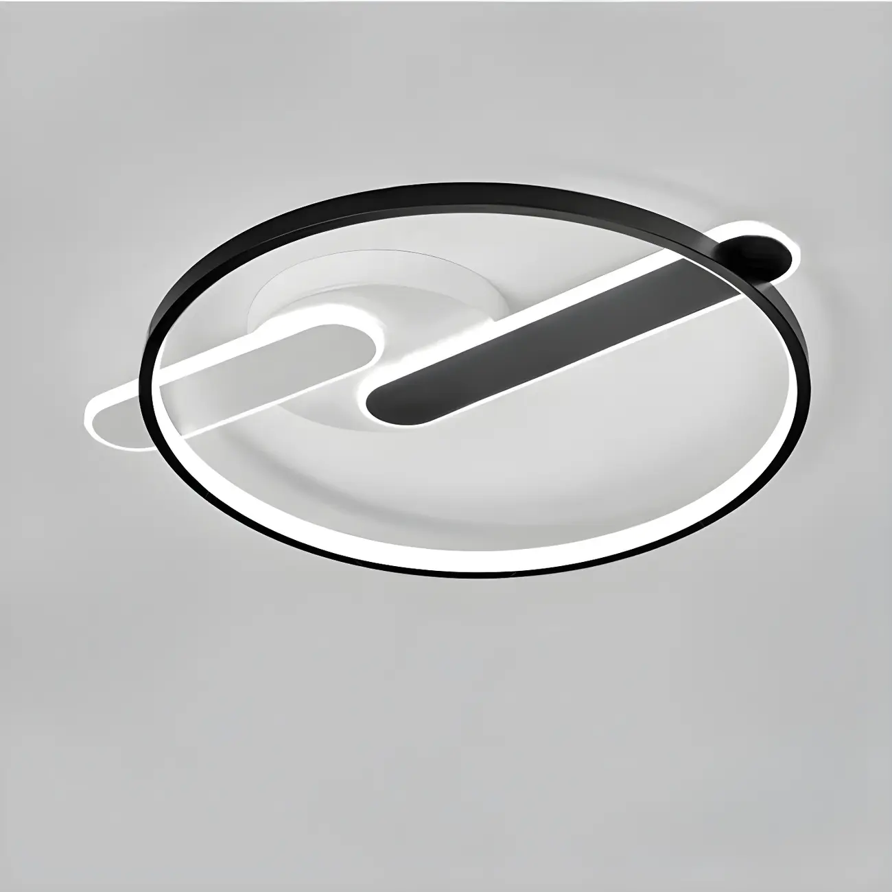 3-Light Circle Flush Mount Ceiling Light with Remote Control