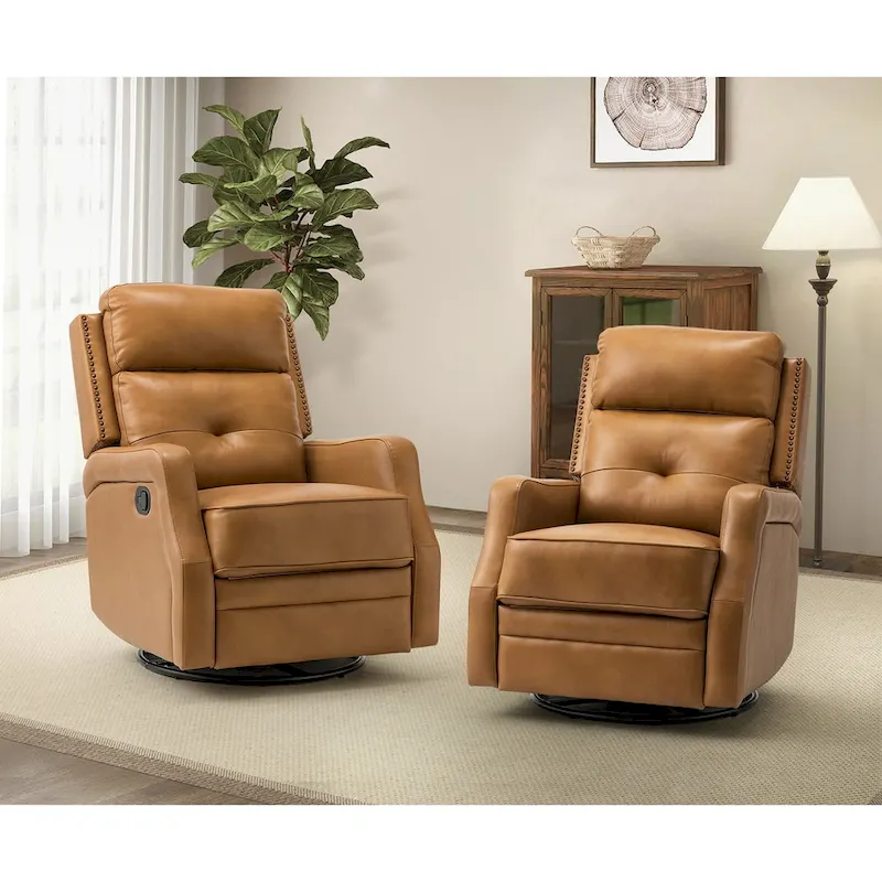Beatriz Living Room Recliner Set Of 2 with Metal Base