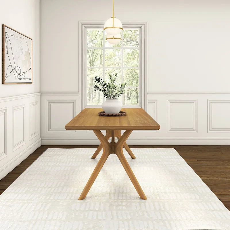 Cross Leg Rectangular Dining Table 72