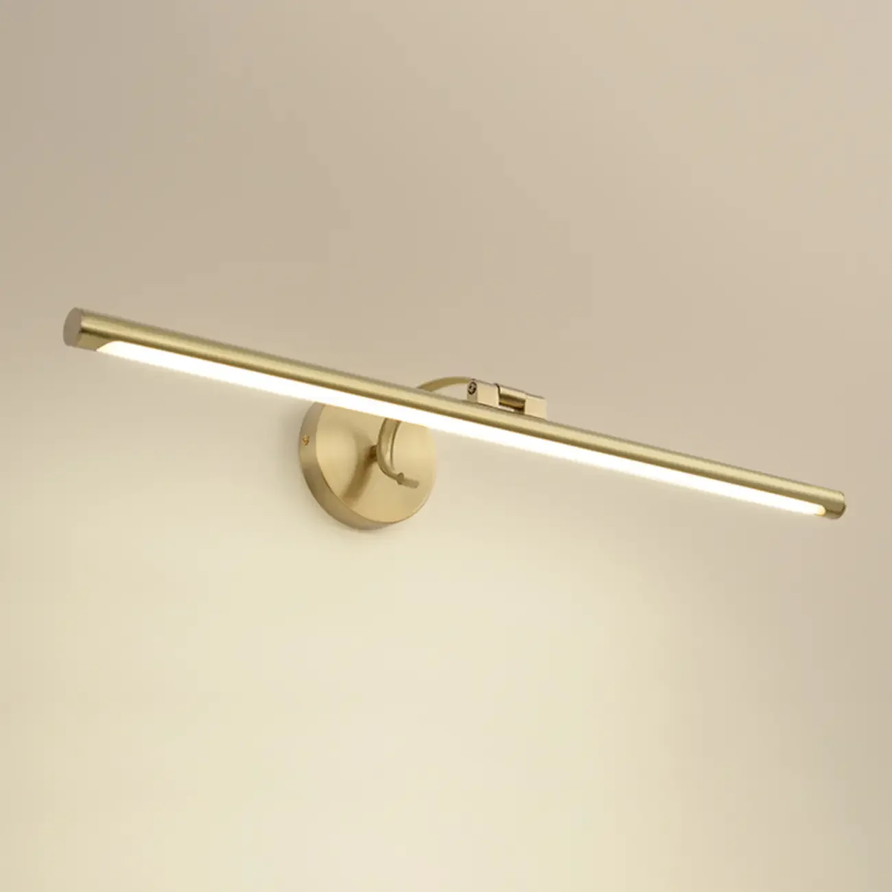 Arched Modern Gold Linear LED Vanity Light
