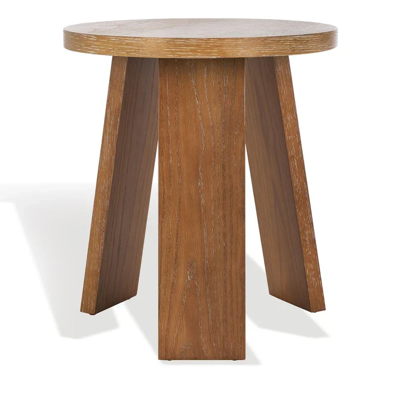 Accent Table - Oak Veneer, Natural Wood Grain, 20W x 20D x 22H