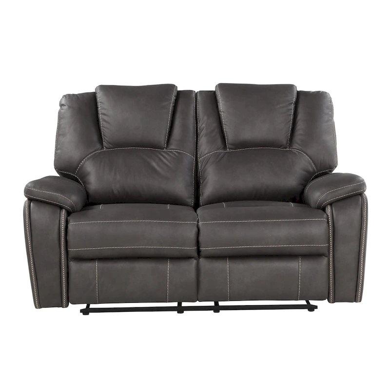 Steve Silver Kameryn Faux Leather Manual Reclining Loveseat