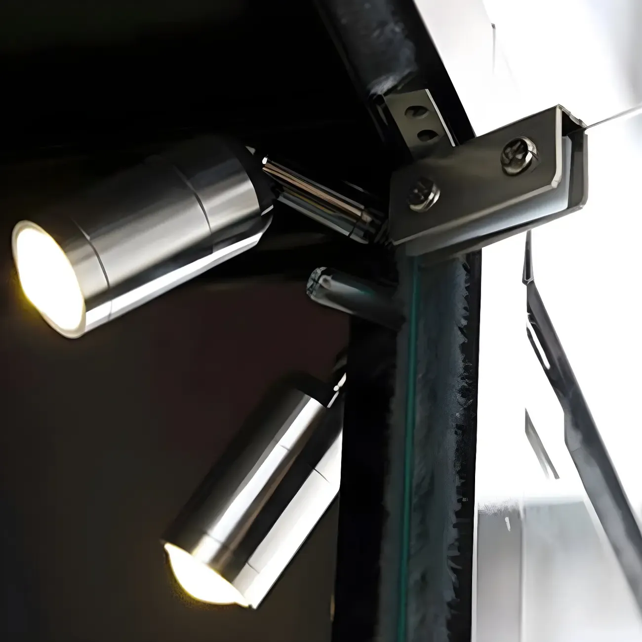 Modern Glass Black Curio Cabinet with Adjustable Shelves