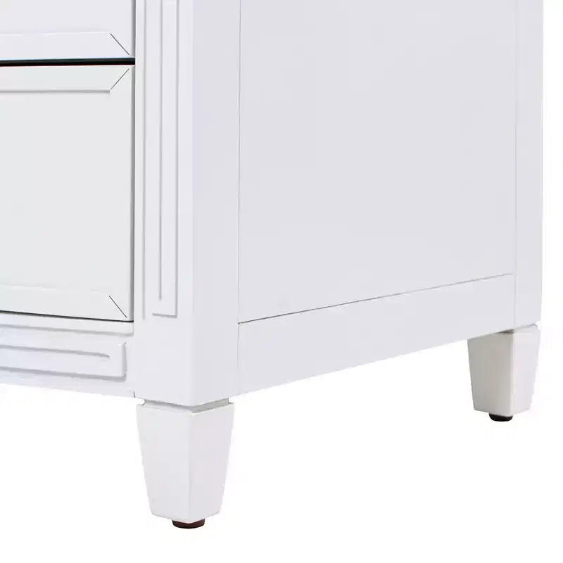 JTH LUXE Dauphin Gold Accent End Table