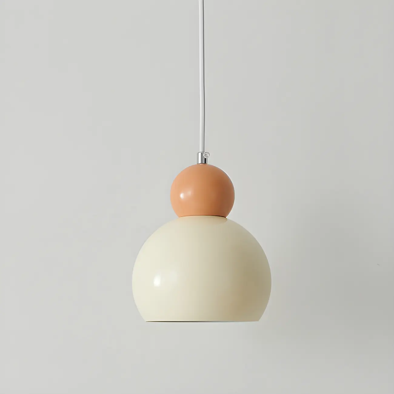 Modern Beaded White Glass 3 Light Pendant Light