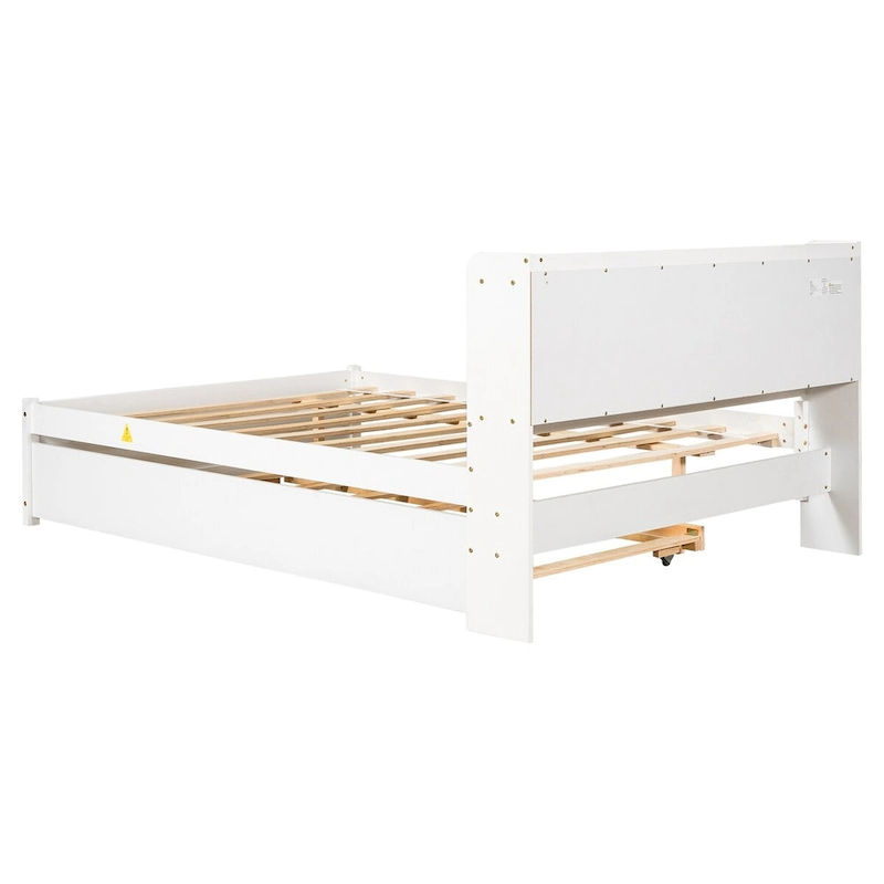 Full Bed with Trundle,Bookcase