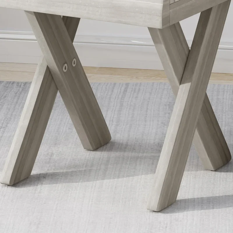 Esmeralda Farmhouse Acacia Wood Side Table