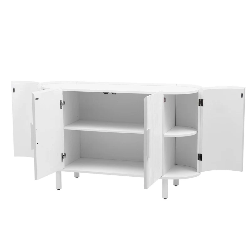 47.80 Inch high quality MDF Sideboard with Adjustable Shelves - 47.80 x 16.50