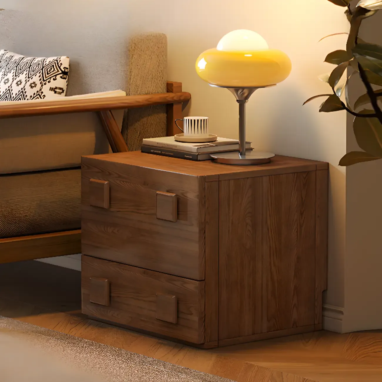 Drop-down Wood Chest Of Drawers Cabinet