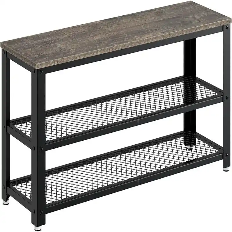 3-Tier Shoe Rack - 39.4D x 13.8W x 16.5H