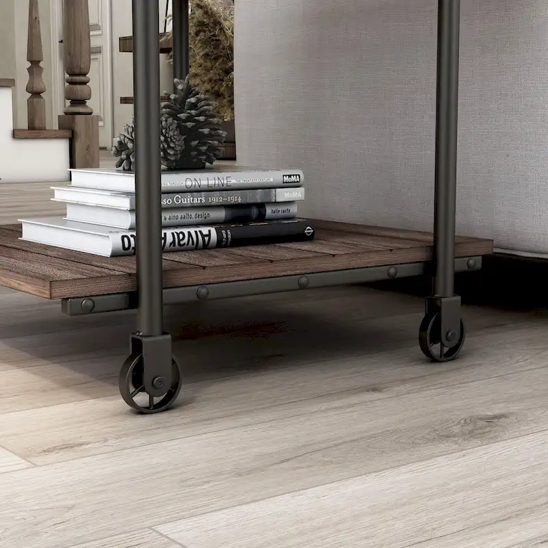 24-inch Steel 1-Shelf End Table