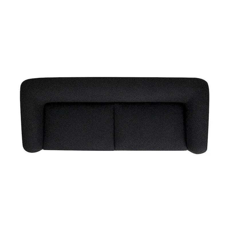 90.5 Boucle Upholstered Sofa with Wood Legs