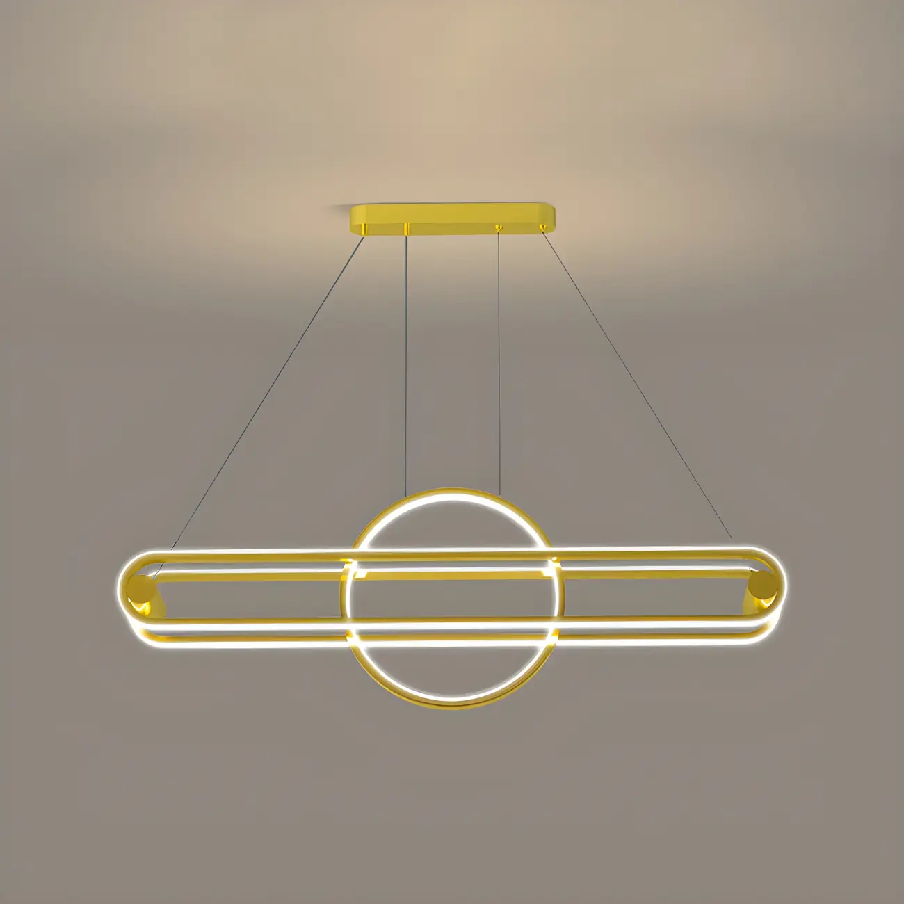 Adjustable Modern Iron Linear Pendant Light