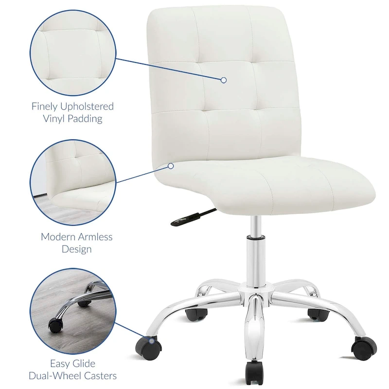 Prim Armless Mid Back Office Chair