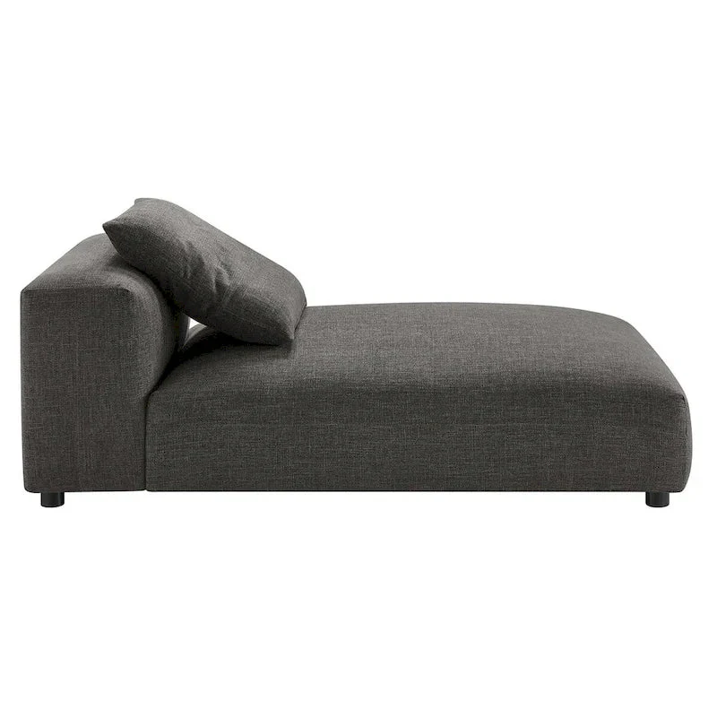 Solace Modular Upholstered Fabric Armless Chaise Lounge