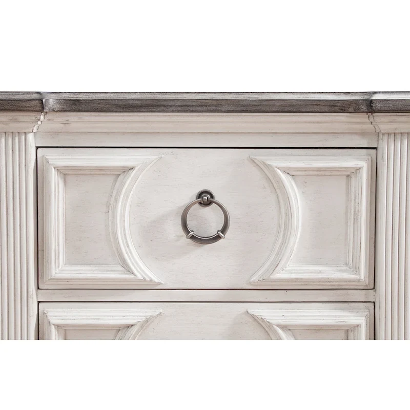 Bristow Antique White 6-piece King Bedroom Set