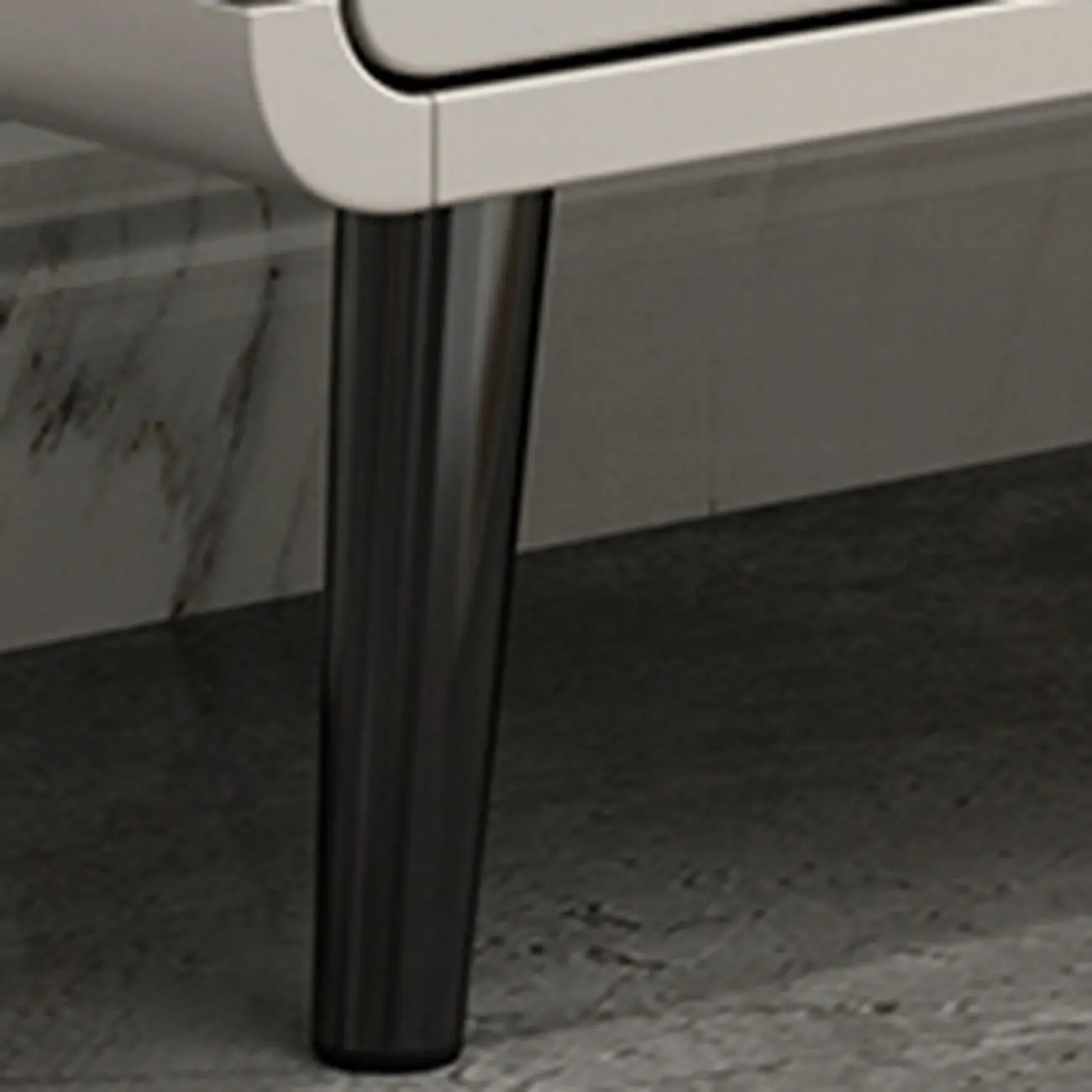 Drop-Front Beige Wood Entryway Shoe Cabinet with 2-Drawer