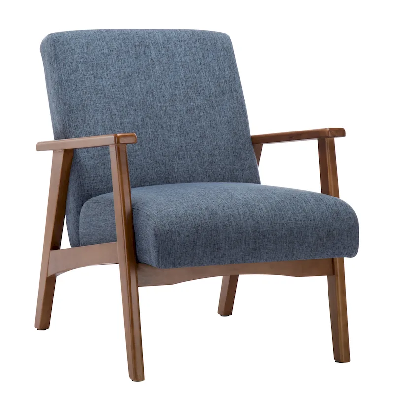 Porthos Home Layla Fabric Upholstered Accent Chair with Beechwood Legs