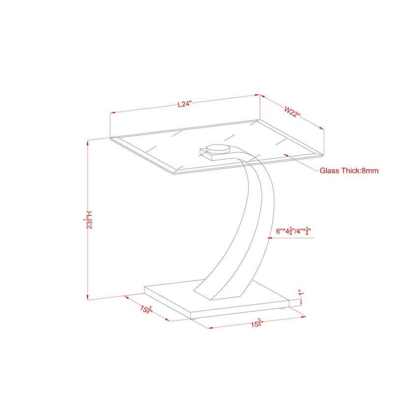 Cres Glam Glasstop 3-Piece Coffee Table Set by Furniture of America
