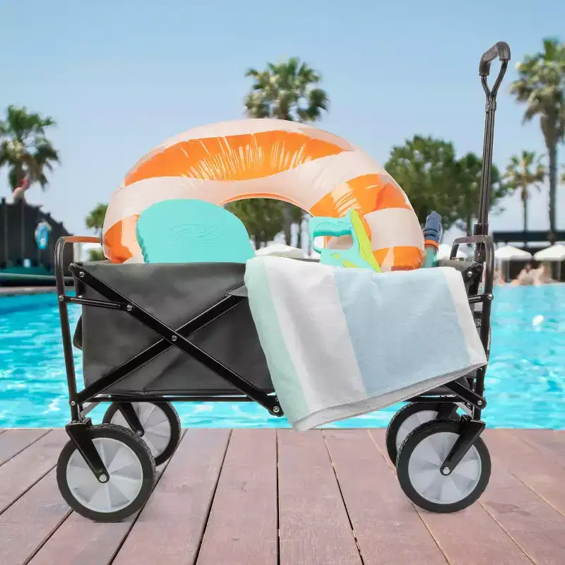 Pure Garden Collapsible Wagon Folding Cart