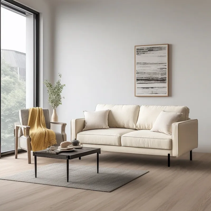 Barbett 70 Linen Square Arm Sofa