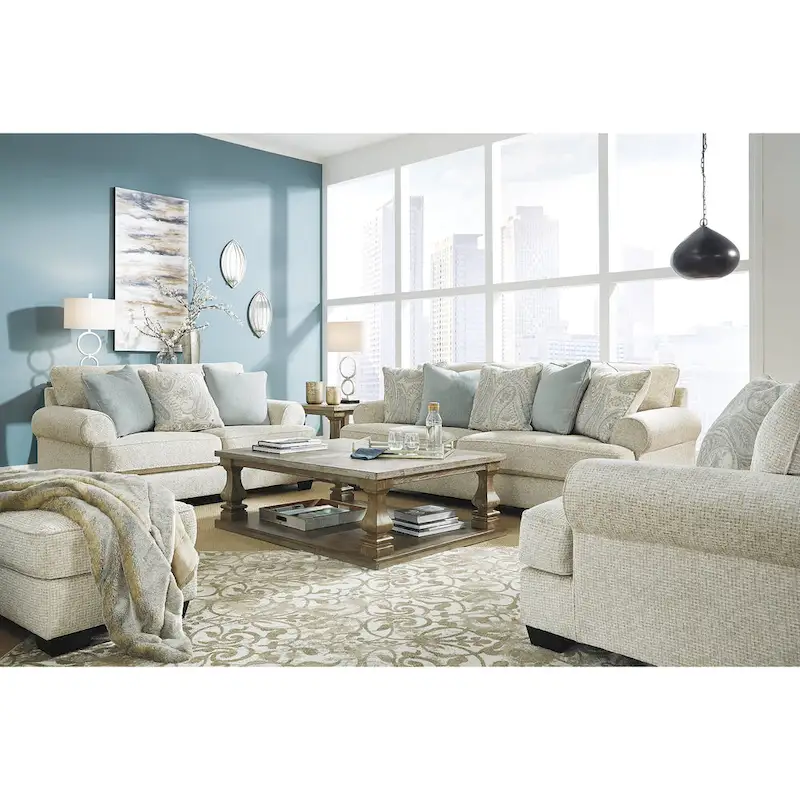 Signature Design by Ashley Monaghan Beige Sofa - 98  W x 45  D x 39  H