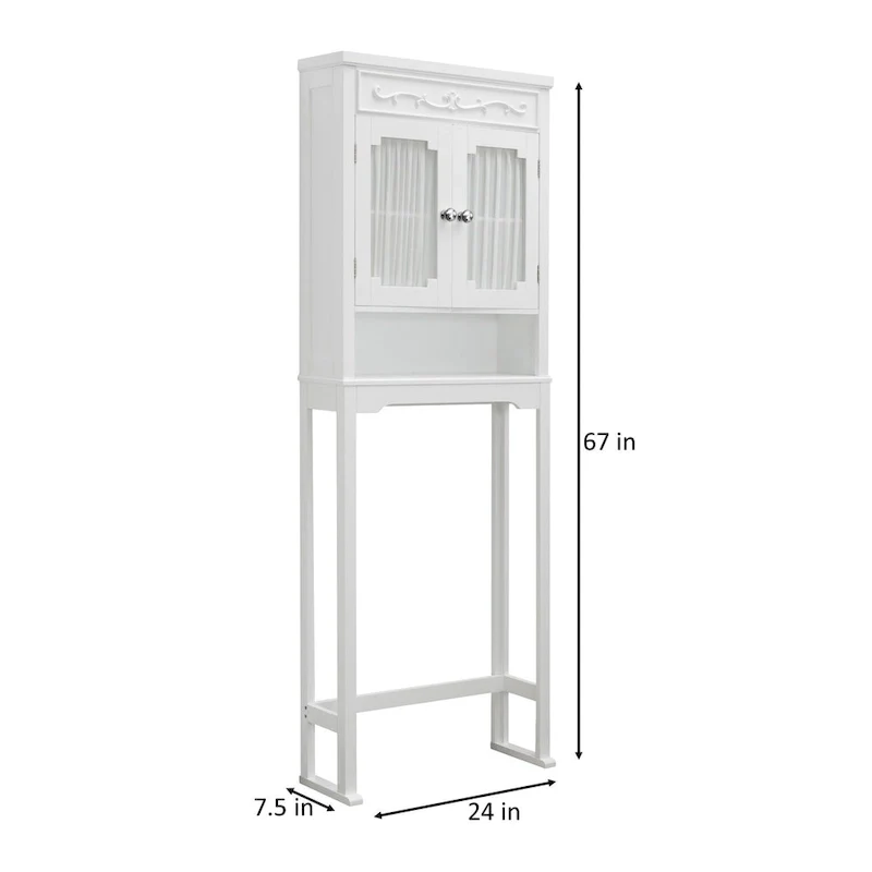 Teamson Home Lisbon Wooden Over-the-Toilet Space Saver