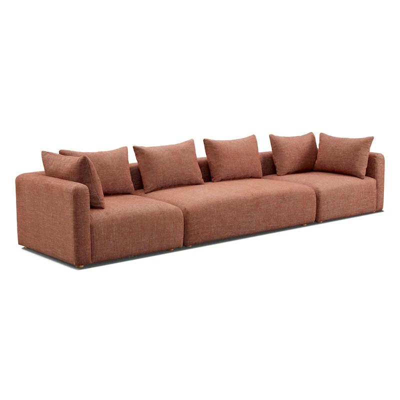 Hangover Cream Upholstered 145 Long Sofa