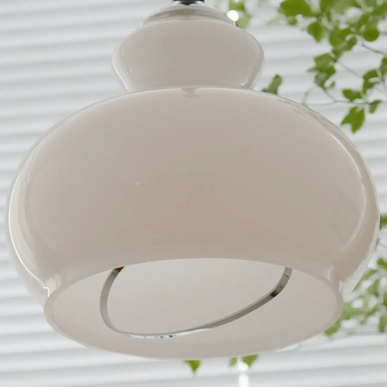 Modern Green Dome Glass Adjustable Pendant Light