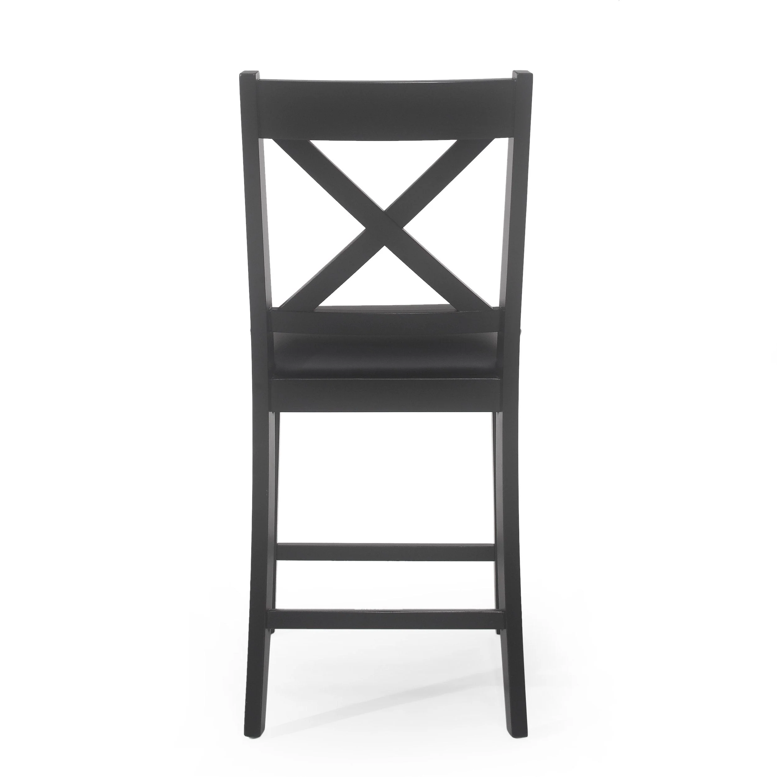 Farmhouse Upholstered Wood Counter Stools, Set of 2 - NH607413