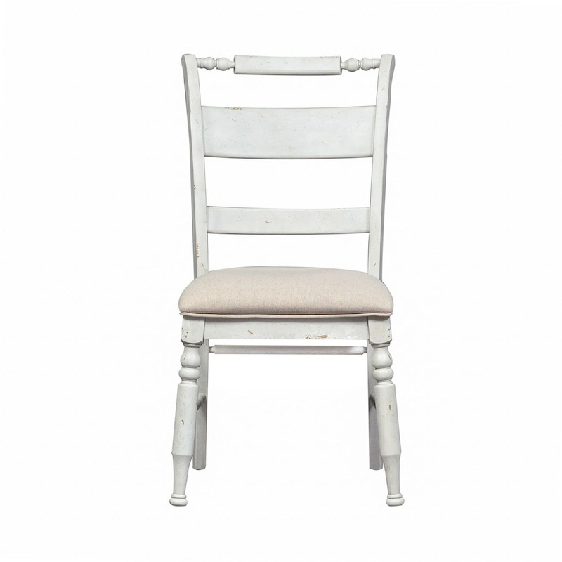 Whitney Antique Linen Slat Back Side Chair (Set of 2)