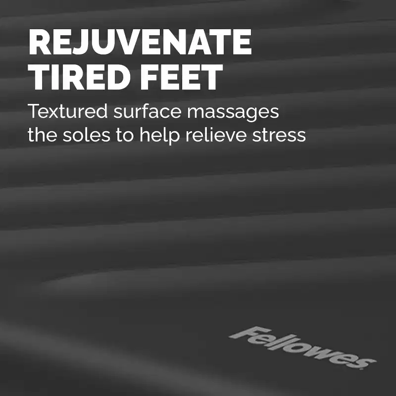 Fellowes Bretya Ergonomic Footrest, 100016562, Black