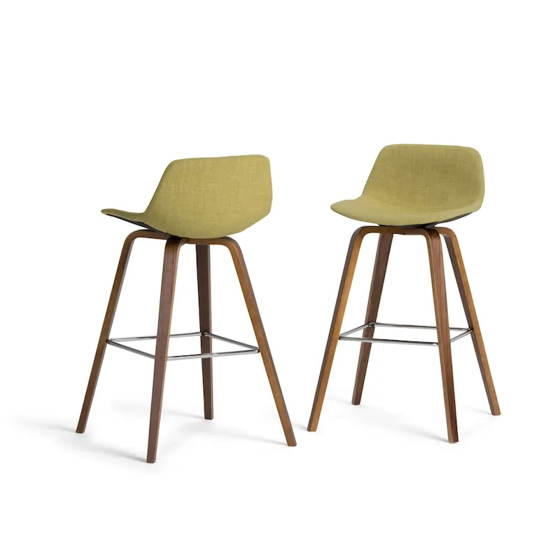 WYNDENHALL Cacey Mid Century Modern Bentwood Counter Height Stool (Set of 2) - 20.7 x 21.1 x 36.6