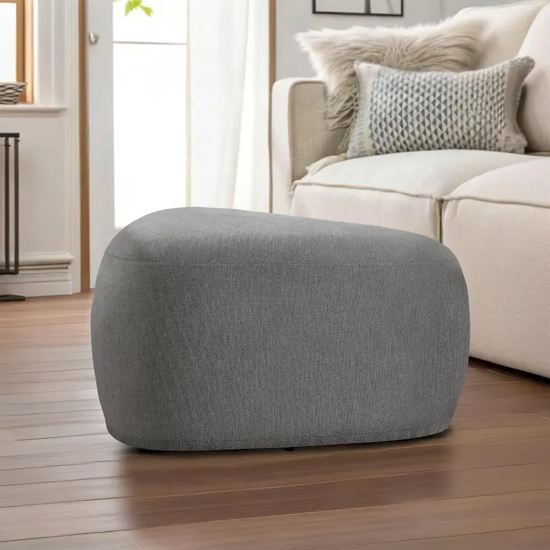 26 Footstools and Ottomans, Modern Fabric Pouf Ottoman