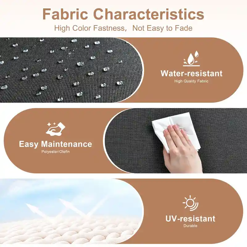 HOOOWOOO 8-piece Patio Wicker Rattan Conversation Set with Multifunctional Fire Pit Table