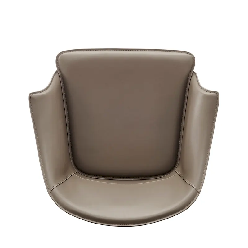 Callie Recycled Leather Dining Arm Chair