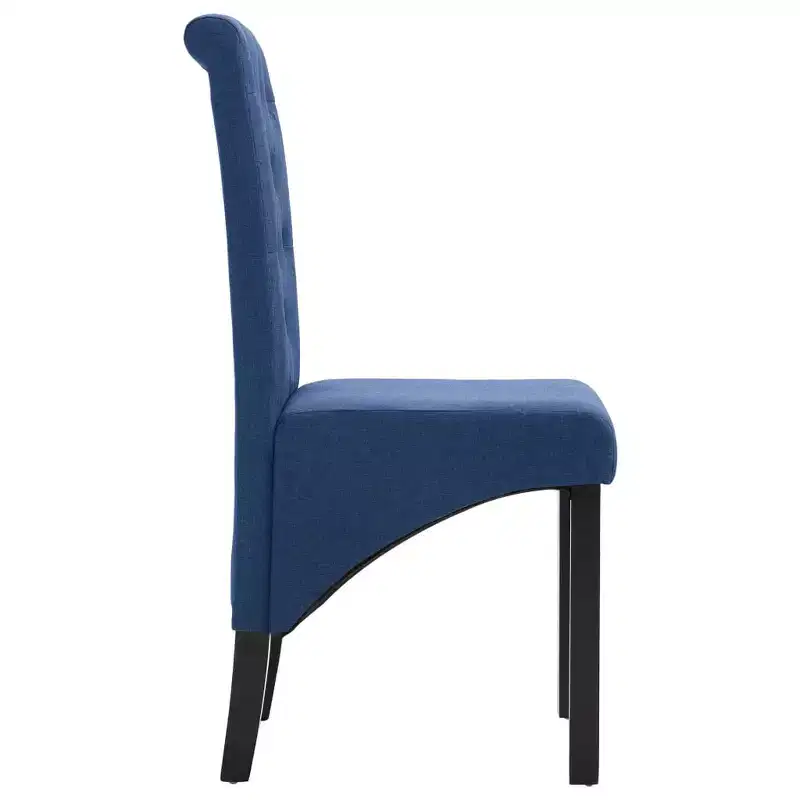 CLIHOME Modern style dining chair, solid wood leg soft cushion fabric kitchen chair(Set of 2)